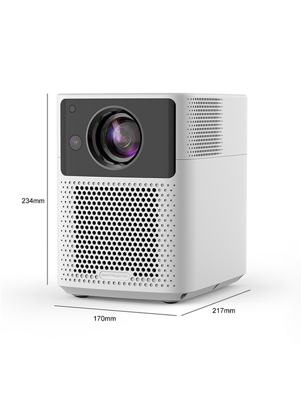 Wownect Smart Android Projector 700ANSI Lumens  Auto Focus & Auto Keystone 1080P Portable Outdoor Movie Projector 4K  Android 9.0 TV Download Apps Bluetooth WiFi Home Theater Video Projector